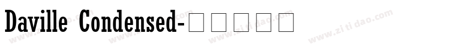 Daville Condensed字体转换